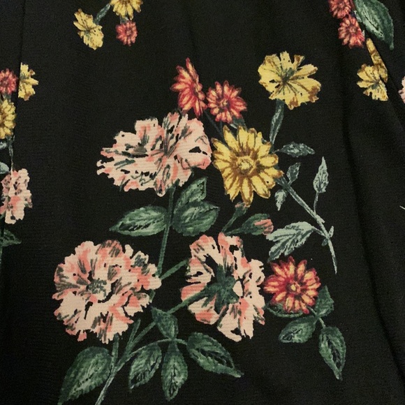 Style & Co (Macy’s) Floral Net Handkerchief Hem Dress L - Picture 4 of 8